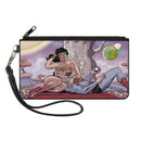 Canvas Zipper Wallet - SMALL - Superman/Wonder Woman Issue #14 Sitting Under Tree Variant Cover Pose