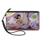 Canvas Zipper Wallet - SMALL - Superman/Wonder Woman Issue #14 Sitting Under Tree Variant Cover Pose