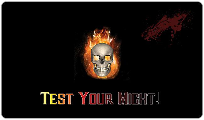 Test your Might Playmat