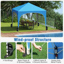 10 X 10 FT Pop up Canopy Tent with 4 Removable Sidewall