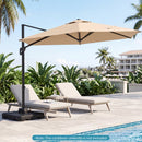 Cantilever Patio Umbrella Base 242 LBS Water and Sand Fillable Weighted Stand