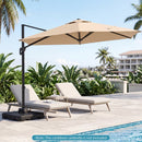 Cantilever Patio Umbrella Base 242 LBS Water and Sand Fillable Weighted Stand