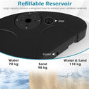 Cantilever Patio Umbrella Base 242 LBS Water and Sand Fillable Weighted Stand