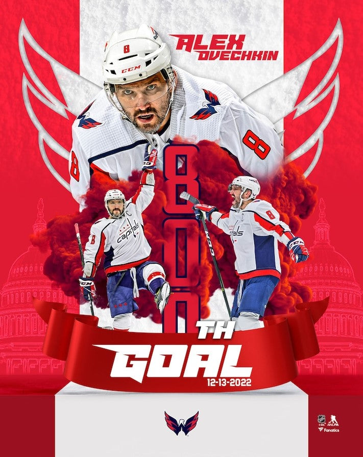 Alex Ovechkin Washington Capitals 800th Career Goal 8