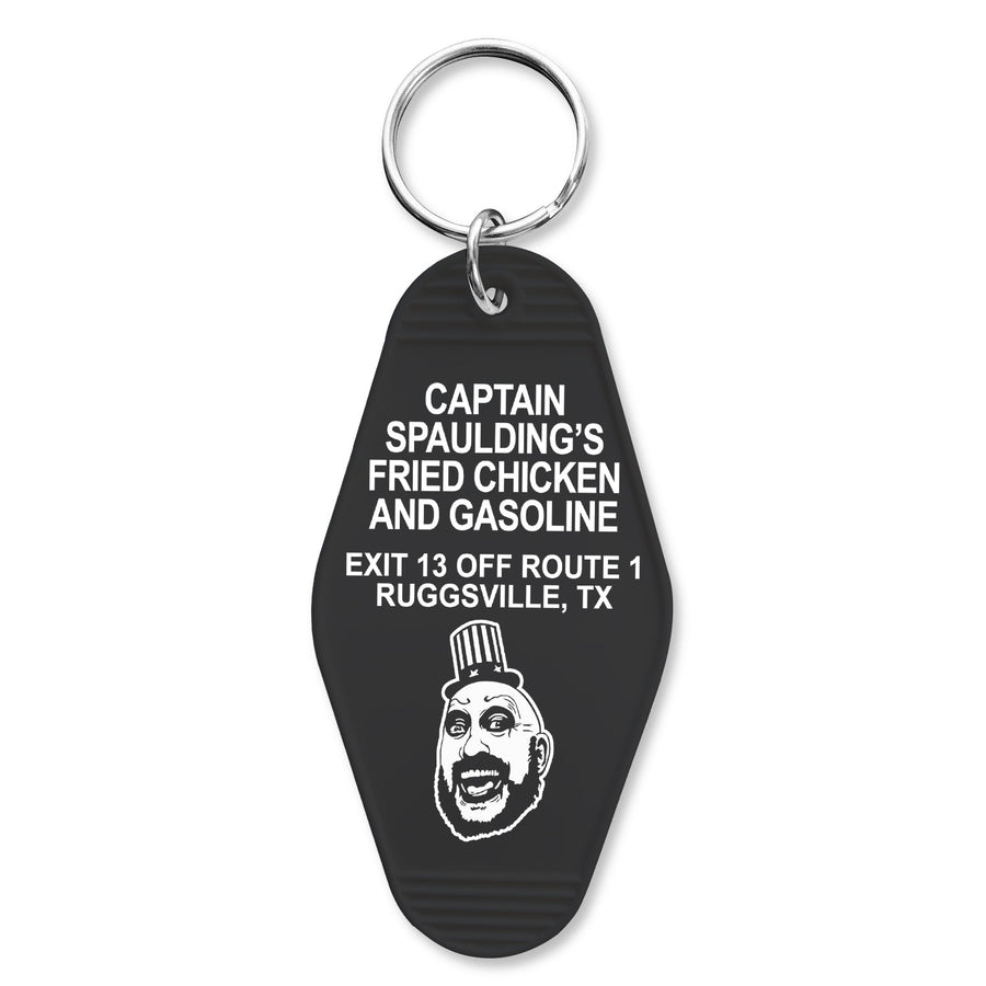 Captain Spaulding's Fried Chicken and Gasoline Keychain