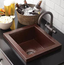 Native Trails Manhattan 17 x 15 Single Basin Drop In 16-Gauge Copper Bar Sink