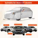 Car Cover for Automobiles 200 Inch Rain Sun UV Protection Fit SUV BMW Honda Lexus Mercedes-Benz