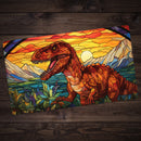 Stained Glass T-Rex Playmat