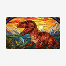 Stained Glass T-Rex Playmat