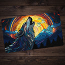 Stained Glass Wolf Playmat