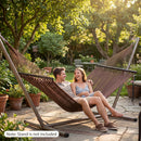 Caribbean Hammock with Spreader Bar for Patio Poolside