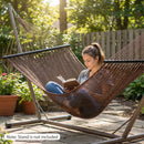 Caribbean Hammock with Spreader Bar for Patio Poolside