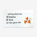 Gaming Checklist Playmat
