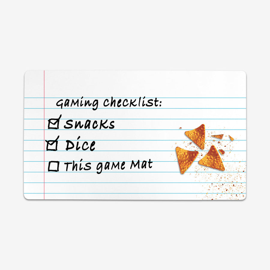 Gaming Checklist Playmat