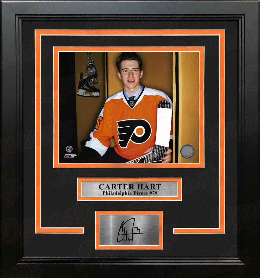 Carter Hart Philadelphia Flyers Locker Room Framed 11
