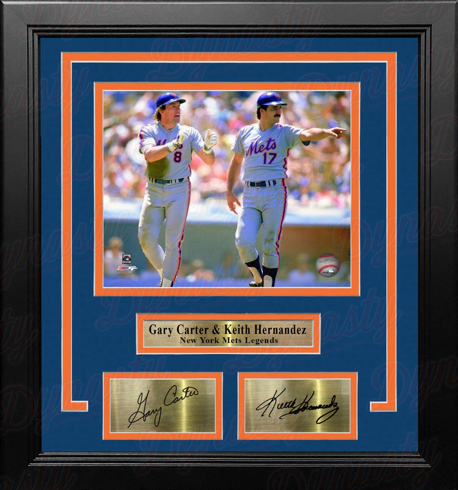 Gary Carter & Keith Hernandez in Action New York Mets 8