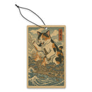 Cat Destroying City Ukiyo-E Air Freshener