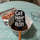 Cat Hair Is Part of The Recipe Spatula With A Wooden Handle