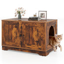 Cat Litter Box Enclosure Furniture Indoor Wooden Cat House End Side Table Nightstand
