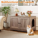 Cat Litter Box Enclosure Furniture Indoor Wooden Cat House End Side Table Nightstand