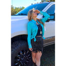 Catalena Fringe Rhinestone Skort Miniskirt Shorts in Black [Available in SM-L]