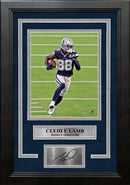 CeeDee Lamb in Action Dallas Cowboys 8" x 10" Framed Football Photo with Engraved Autograph