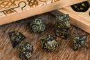 Celtic Dragon Blood Jasper Stone Dice Set – Dice Around the World Collection