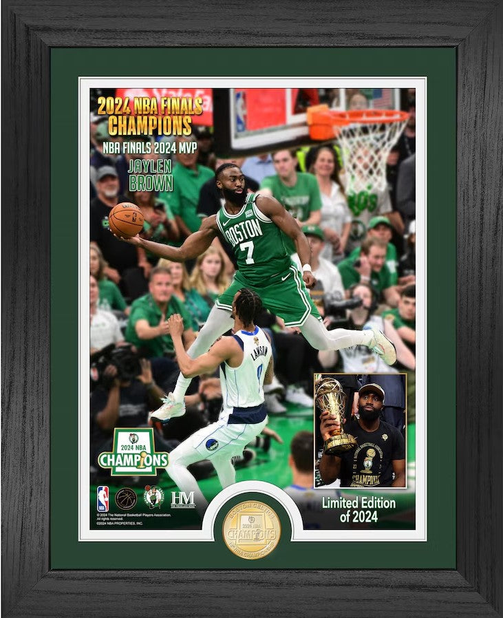Jaylen Brown Boston Celtics Highland Mint 2024 NBA Finals MVP 13