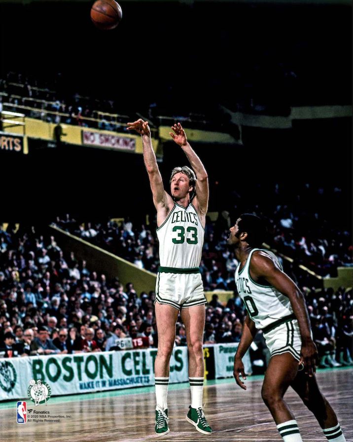Larry Bird in Action Boston Celtics 8