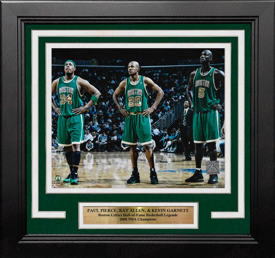 Paul Pierce, Ray Allen, & Kevin Garnett in Action Boston Celtics 8