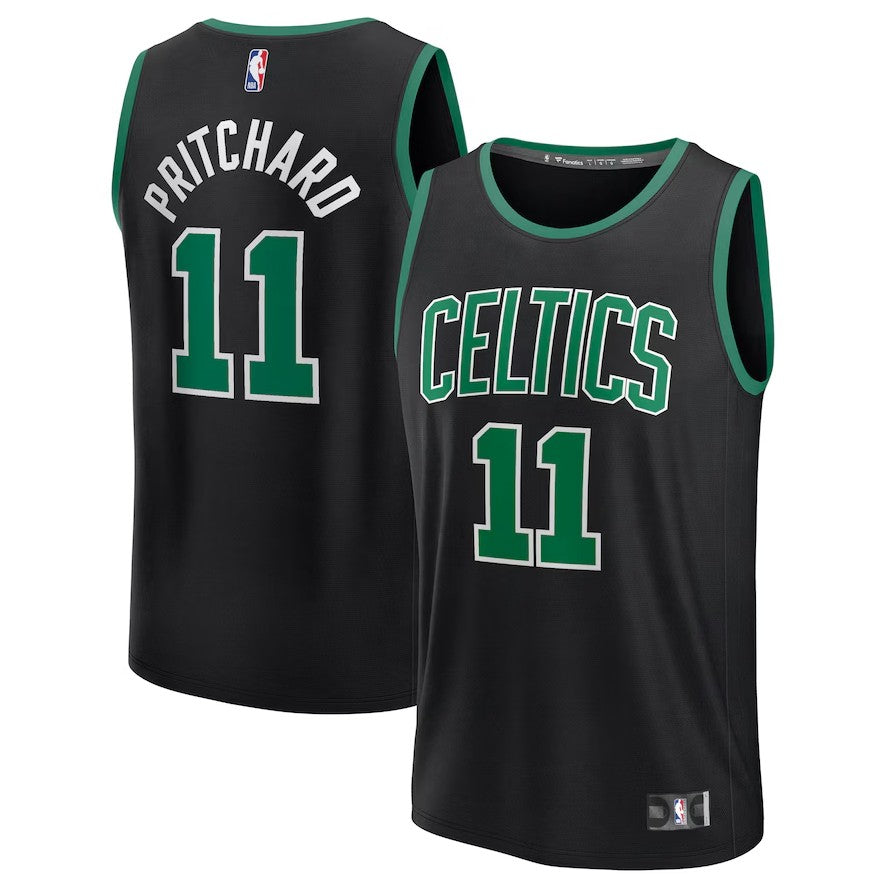 Payton Pritchard Boston Celtics Fast Break Replica Jersey - Statement Edition - Black
