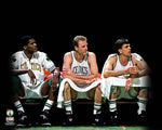 Robert Parish, Larry Bird, & Kevin McHale Boston Celtics 8" x 10" Blackout Basketball Photo