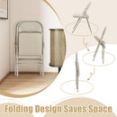Foldable Chair Set of 6 with Padded Seat Seat and Fabric Covered Backrest-Set of 6