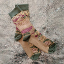 Chaos Coordinator Funny Socks in Green and Floral | Gift for Her