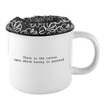 Chaos is the Canvas Mug & Sock Gift Set in Black and White