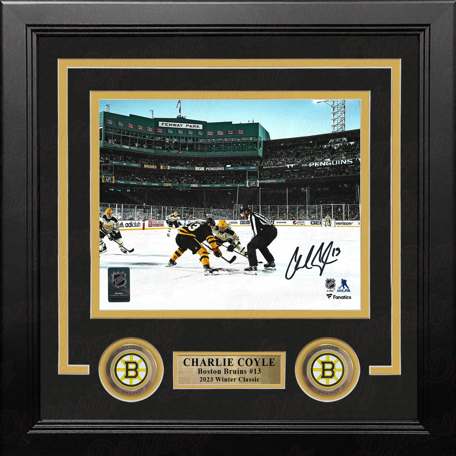 Charlie Coyle 2023 Winter Classic Boston Bruins Autographed 8