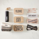 Cheat Day Bamboo Lunch Box | Bento Style Food Container | 7.5" x 5"