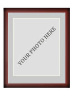 Frame Kit - Cherry Wood Frame | Silver Matting | White Trim