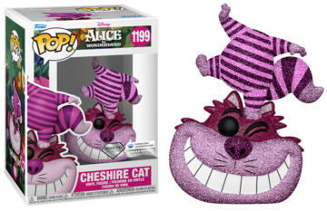 Pop! Disney: Alice in Wonderland - Cheshire Cat #1199 in Sealed Hard Protector *Diamond Glitter* *LE4000* (Funko Shop Exclusive)