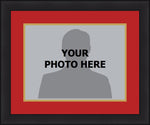 NHL Hockey Photo Picture Frame Kit - Chicago Blackhawks (Red Matting, Gold Trim)
