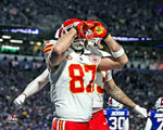 Travis Kelce Heart Hands Touchdown Kansas City Chiefs 8" x 10" Football Photo