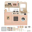 Children Pretend Toy Kitchen Playset with Light and Sound