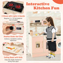 Children Pretend Toy Kitchen Playset with Light and Sound
