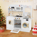 Children Pretend Toy Kitchen Playset with Light and Sound