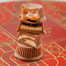 Christmas Gift Basket – Three-Tier Tower of Holiday Chocolates, Caramels & Treats