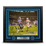 Chris Johnson Sideline Run Tennessee Titans Autographed 16" x 20" Framed Football Photo