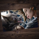 Angel Wolf Playmat