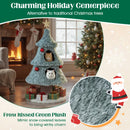 Christmas Cat Tree for Indoor Cats 48.5 inch Cute Cat Tower with 2 Large Condos Scratching Post-Green