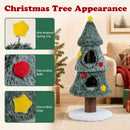 Christmas Cat Tree with 2 Condos & Scratching Post