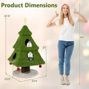 Christmas Cat Tree with Scratching Post & Hideaway Condos